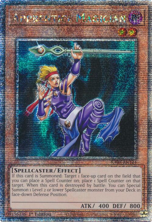 Apprentice Magician (Quarter Century Secret Rare) [RA03-EN124] Quarter Century Secret Rare | Exor Games New Glasgow