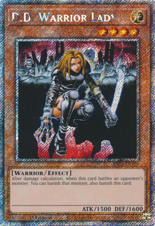 D.D. Warrior Lady (Platinum Secret Rare) [RA03-EN129] Platinum Secret Rare | Exor Games New Glasgow