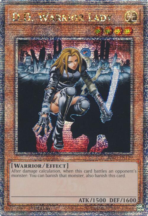 D.D. Warrior Lady (Quarter Century Secret Rare) [RA03-EN129] Quarter Century Secret Rare | Exor Games New Glasgow