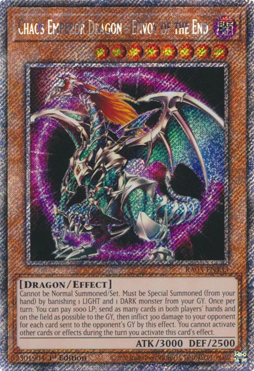 Chaos Emperor Dragon - Envoy of the End (Platinum Secret Rare) [RA03-EN133] Platinum Secret Rare | Exor Games New Glasgow