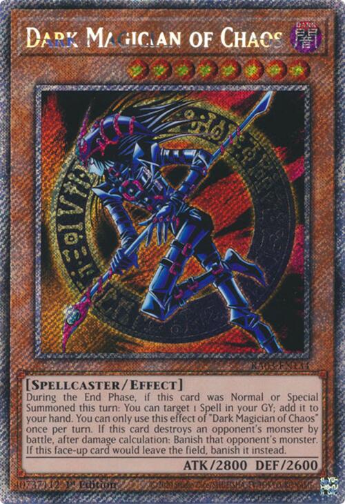 Dark Magician of Chaos (Platinum Secret Rare) [RA03-EN134] Platinum Secret Rare | Exor Games New Glasgow