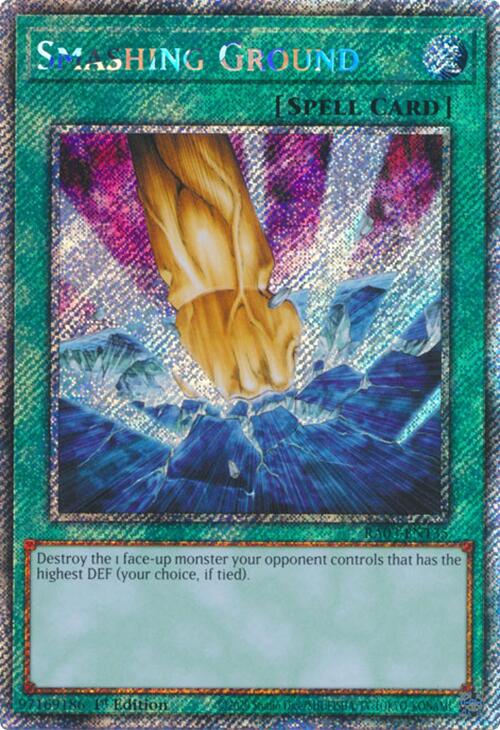 Smashing Ground (Platinum Secret Rare) [RA03-EN135] Platinum Secret Rare | Exor Games New Glasgow