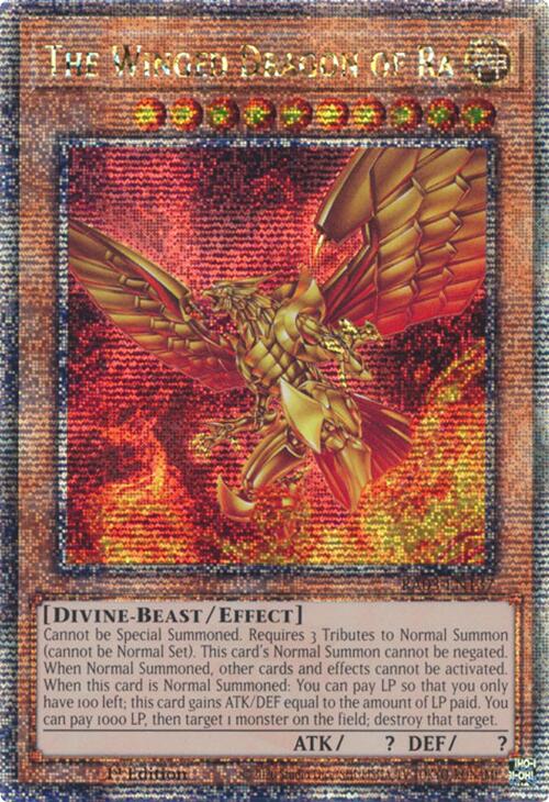 The Winged Dragon of Ra (Quarter Century Secret Rare) [RA03-EN137] Quarter Century Secret Rare | Exor Games New Glasgow