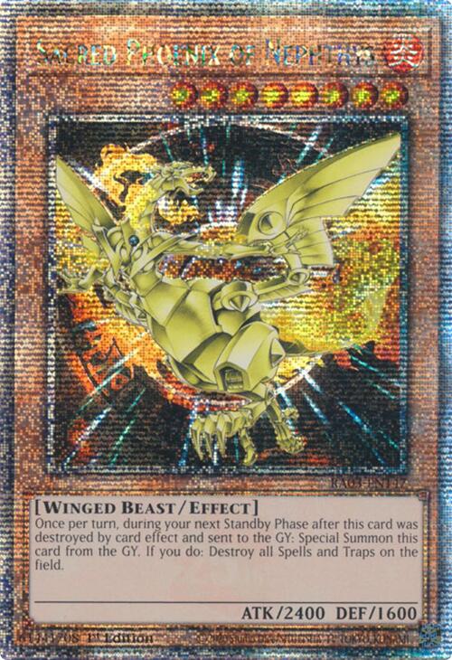 Sacred Phoenix of Nephthys (Quarter Century Secret Rare) [RA03-EN147] Quarter Century Secret Rare | Exor Games New Glasgow