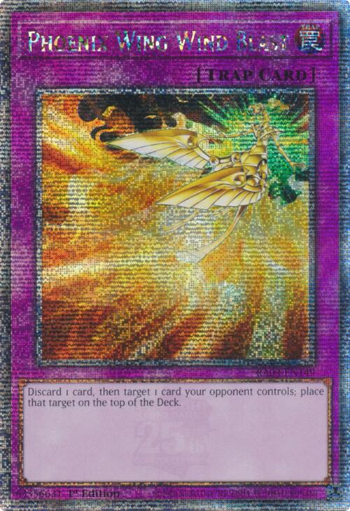 Phoenix Wing Wind Blast (Quarter Century Secret Rare) [RA03-EN149] Quarter Century Secret Rare | Exor Games New Glasgow