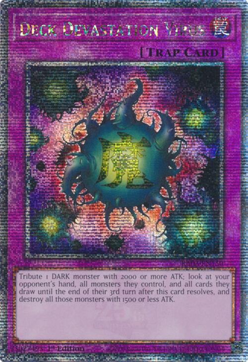 Deck Devastation Virus (Quarter Century Secret Rare) [RA03-EN150] Quarter Century Secret Rare | Exor Games New Glasgow