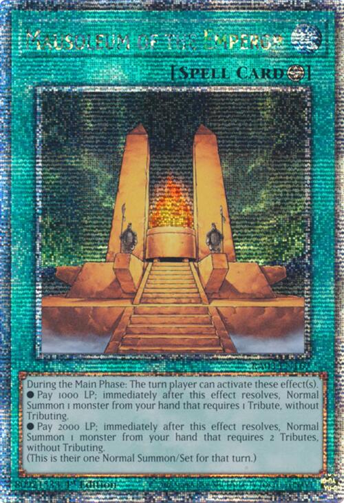 Mausoleum of the Emperor (Quarter Century Secret Rare) [RA03-EN167] Quarter Century Secret Rare | Exor Games New Glasgow