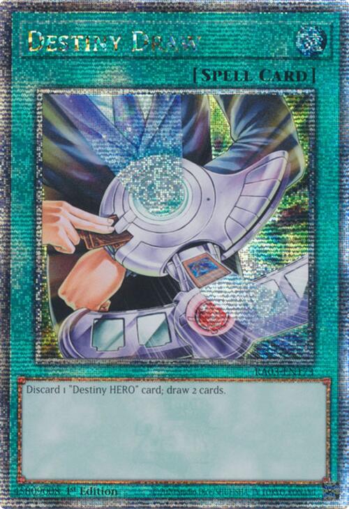 Destiny Draw (Quarter Century Secret Rare) [RA03-EN173] Quarter Century Secret Rare | Exor Games New Glasgow