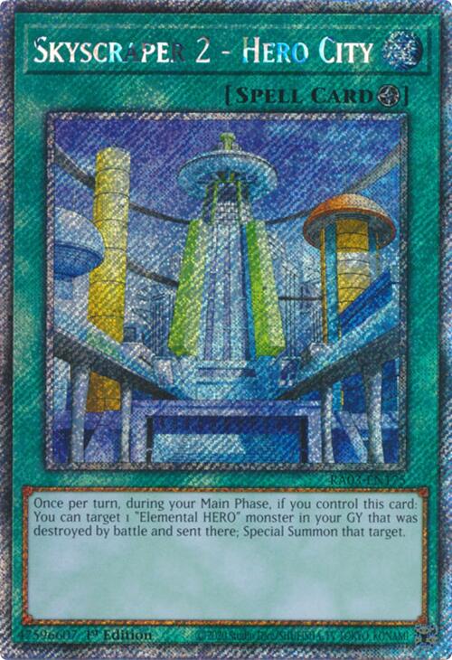 Skyscraper 2 - Hero City (Platinum Secret Rare) [RA03-EN175] Platinum Secret Rare | Exor Games New Glasgow