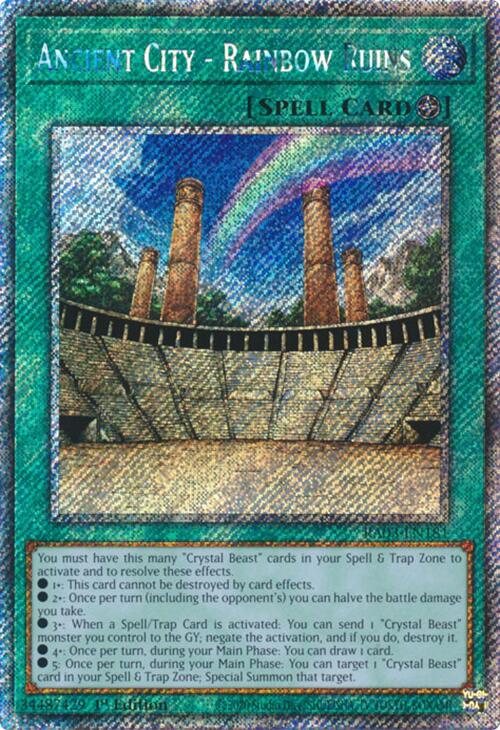 Ancient City - Rainbow Ruins (Platinum Secret Rare) [RA03-EN181] Platinum Secret Rare | Exor Games New Glasgow