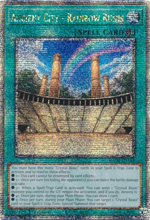 Ancient City - Rainbow Ruins (Quarter Century Secret Rare) [RA03-EN181] Quarter Century Secret Rare | Exor Games New Glasgow