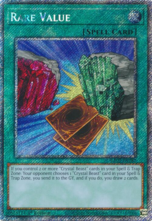 Rare Value (Platinum Secret Rare) [RA03-EN182] Platinum Secret Rare | Exor Games New Glasgow