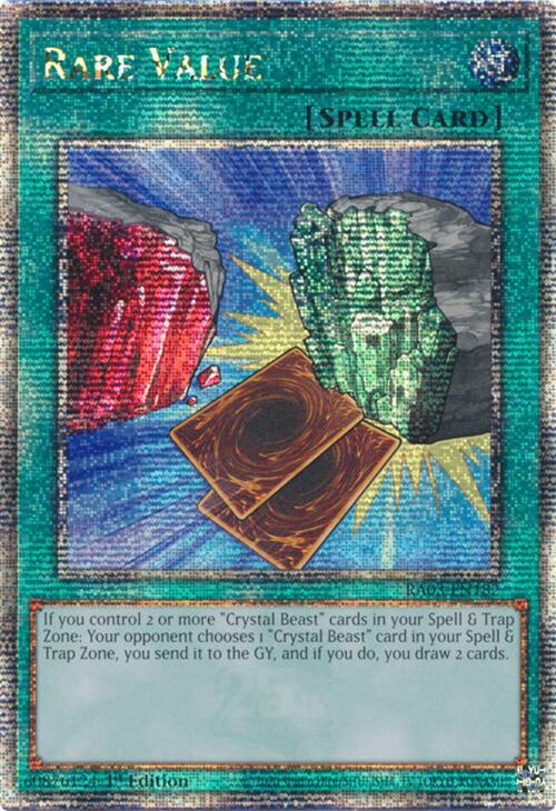 Rare Value (Quarter Century Secret Rare) [RA03-EN182] Quarter Century Secret Rare | Exor Games New Glasgow