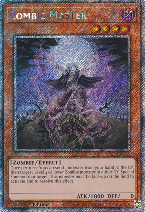 Zombie Master (Platinum Secret Rare) [RA03-EN185] Platinum Secret Rare | Exor Games New Glasgow