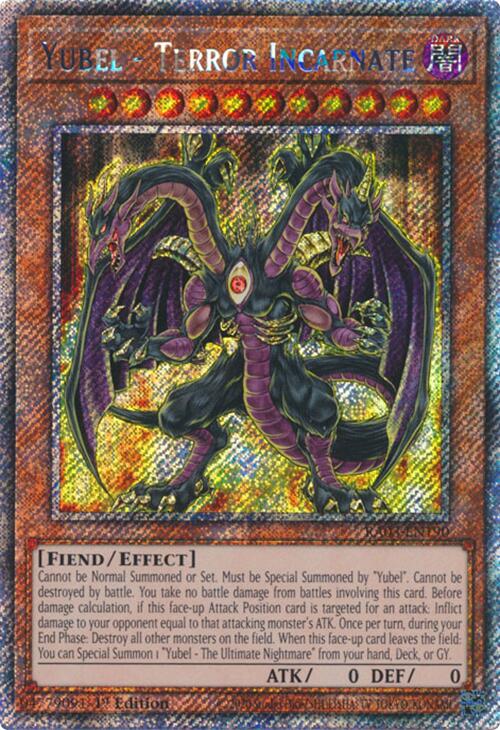 Yubel - Terror Incarnate (Platinum Secret Rare) [RA03-EN190] Platinum Secret Rare | Exor Games New Glasgow