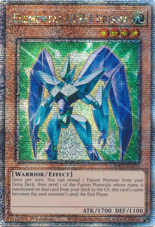 Elemental HERO Prisma (Quarter Century Secret Rare) [RA03-EN193] Quarter Century Secret Rare | Exor Games New Glasgow