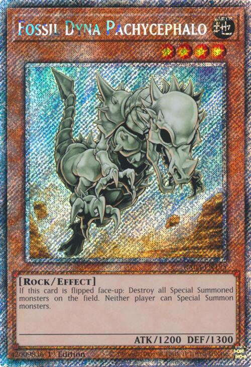 Fossil Dyna Pachycephalo (Platinum Secret Rare) [RA03-EN195] Platinum Secret Rare | Exor Games New Glasgow