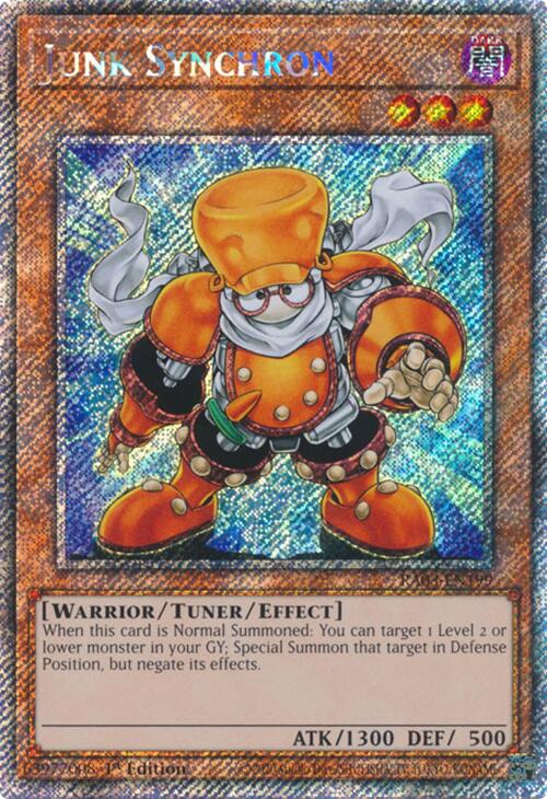 Junk Synchron (Platinum Secret Rare) [RA03-EN199] Platinum Secret Rare | Exor Games New Glasgow