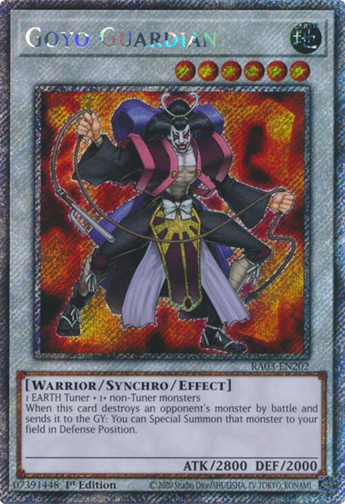 Goyo Guardian (Platinum Secret Rare) [RA03-EN202] Platinum Secret Rare | Exor Games New Glasgow