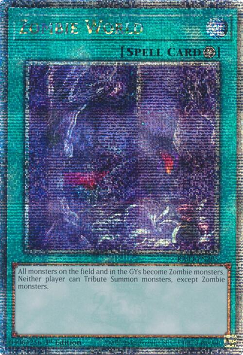 Zombie World (Quarter Century Secret Rare) [RA03-EN205] Quarter Century Secret Rare | Exor Games New Glasgow