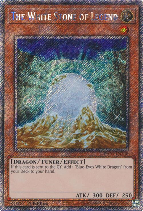 The White Stone of Legend (Platinum Secret Rare) [RA03-EN208] Platinum Secret Rare | Exor Games New Glasgow