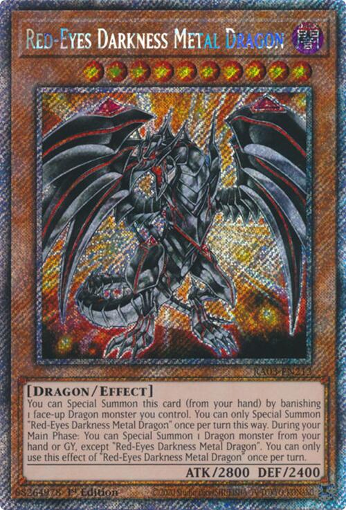 Red-Eyes Darkness Metal Dragon (Platinum Secret Rare) [RA03-EN212] Platinum Secret Rare | Exor Games New Glasgow