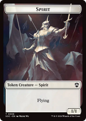 Spirit (0006) // Illusion Double-Sided Token [Secrets of Strixhaven Commander Tokens] | Exor Games New Glasgow