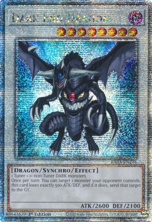 Dark End Dragon (Quarter Century Secret Rare) [RA03-EN216] Quarter Century Secret Rare | Exor Games New Glasgow