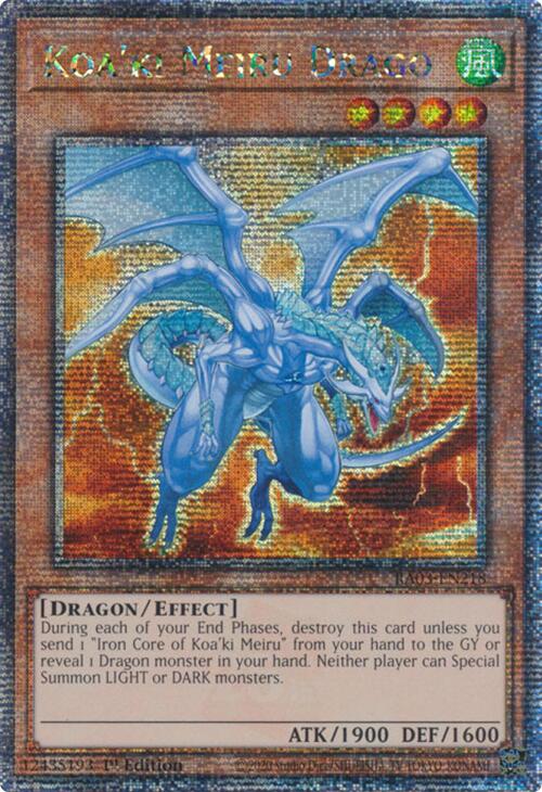 Koa'ki Meiru Drago (Quarter Century Secret Rare) [RA03-EN218] Quarter Century Secret Rare | Exor Games New Glasgow