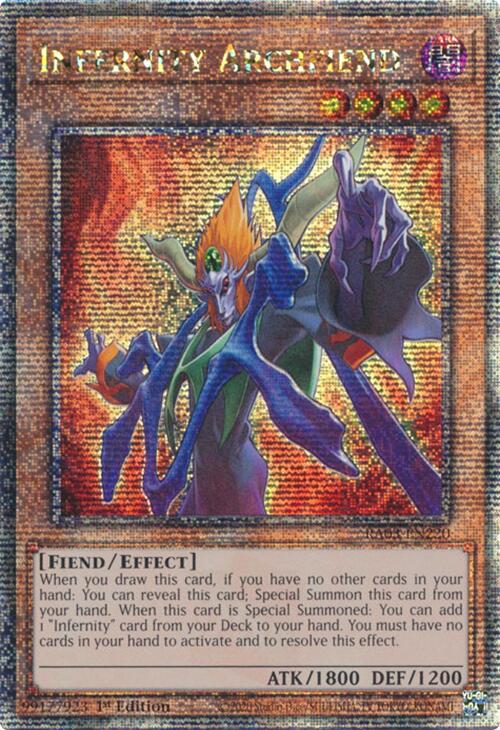 Infernity Archfiend (Quarter Century Secret Rare) [RA03-EN220] Quarter Century Secret Rare | Exor Games New Glasgow