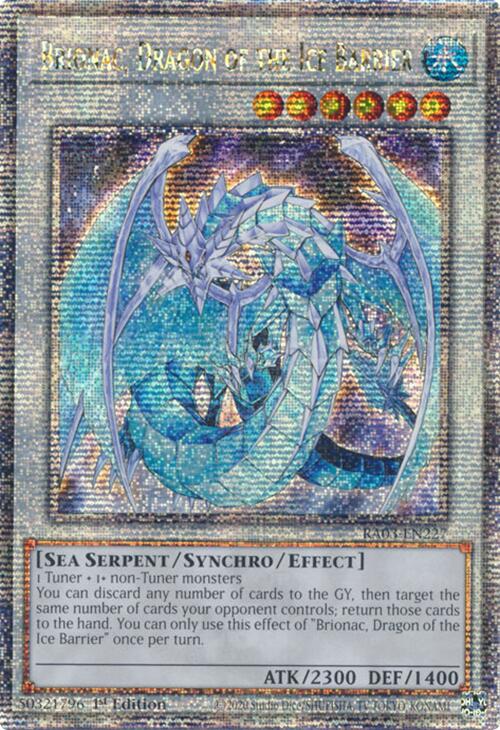 Brionac, Dragon of the Ice Barrier (Quarter Century Secret Rare) [RA03-EN227] Quarter Century Secret Rare | Exor Games New Glasgow