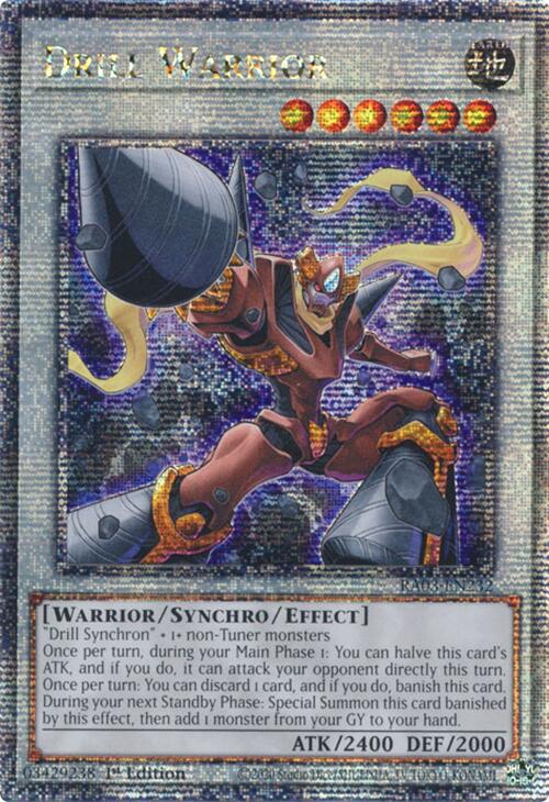 Drill Warrior (Quarter Century Secret Rare) [RA03-EN232] Quarter Century Secret Rare | Exor Games New Glasgow
