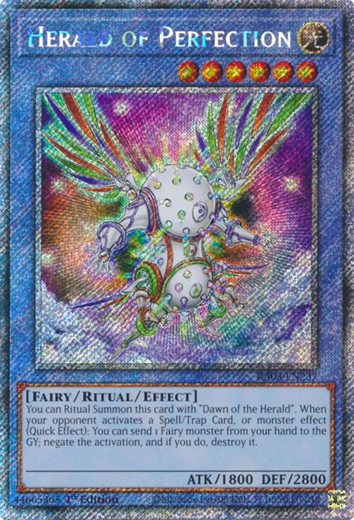 Herald of Perfection (Platinum Secret Rare) [RA03-EN237] Platinum Secret Rare | Exor Games New Glasgow