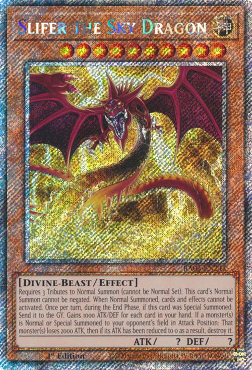 Slifer the Sky Dragon (Platinum Secret Rare) [RA03-EN244] Platinum Secret Rare | Exor Games New Glasgow