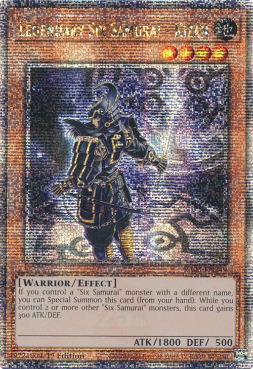 Legendary Six Samurai - Kizan (Quarter Century Secret Rare) [RA03-EN249] Quarter Century Secret Rare | Exor Games New Glasgow