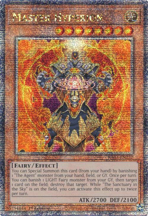 Master Hyperion (Quarter Century Secret Rare) [RA03-EN252] Quarter Century Secret Rare | Exor Games New Glasgow