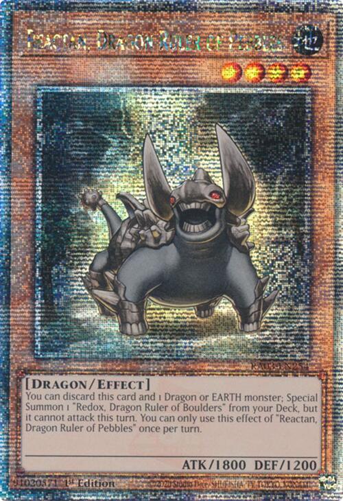 Reactan, Dragon Ruler of Pebbles (Quarter Century Secret Rare) [RA03-EN254] Quarter Century Secret Rare | Exor Games New Glasgow