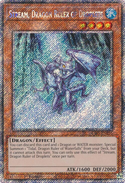 Stream, Dragon Ruler of Droplets (Platinum Secret Rare) [RA03-EN255] Platinum Secret Rare | Exor Games New Glasgow