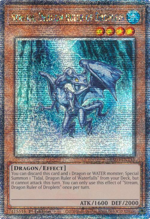 Stream, Dragon Ruler of Droplets (Quarter Century Secret Rare) [RA03-EN255] Quarter Century Secret Rare | Exor Games New Glasgow