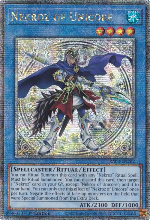 Nekroz of Unicore (Quarter Century Secret Rare) [RA03-EN262] Quarter Century Secret Rare | Exor Games New Glasgow