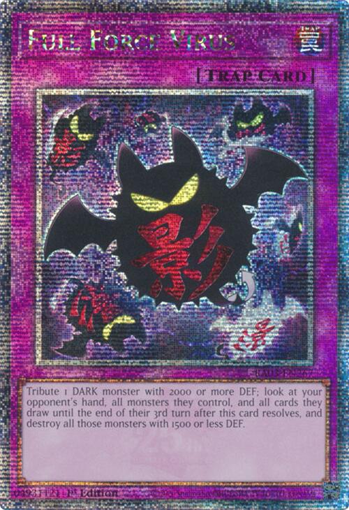 Full Force Virus (Quarter Century Secret Rare) [RA03-EN267] Quarter Century Secret Rare | Exor Games New Glasgow