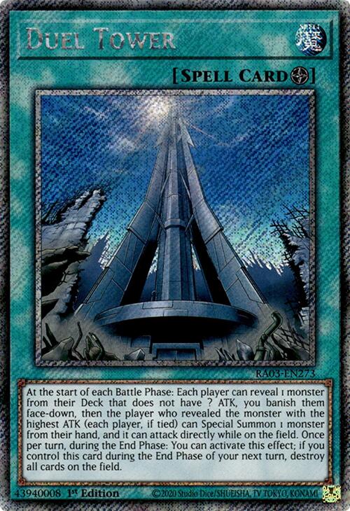 Duel Tower (Platinum Secret Rare) [RA03-EN273] Platinum Secret Rare | Exor Games New Glasgow