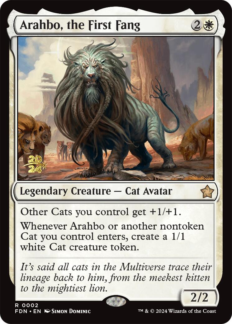 Arahbo, the First Fang [Foundations Prerelease Promos] | Exor Games New Glasgow