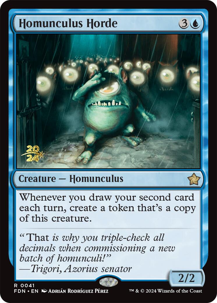 Homunculus Horde [Foundations Prerelease Promos] | Exor Games New Glasgow