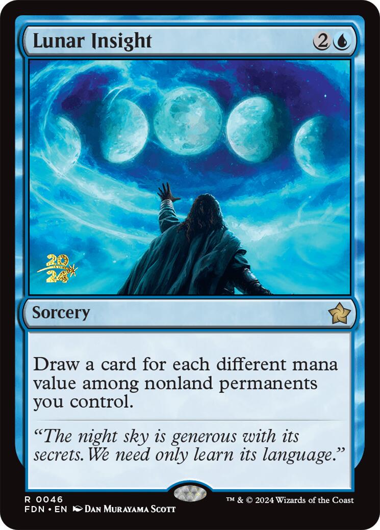 Lunar Insight [Foundations Prerelease Promos] | Exor Games New Glasgow
