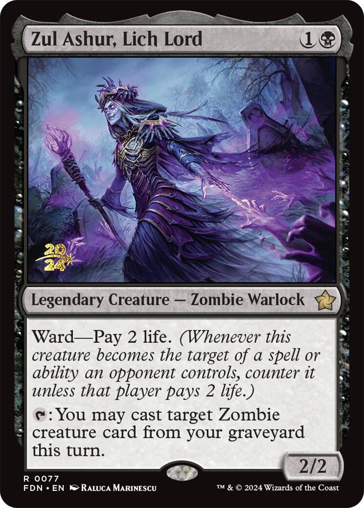 Zul Ashur, Lich Lord [Foundations Prerelease Promos] | Exor Games New Glasgow