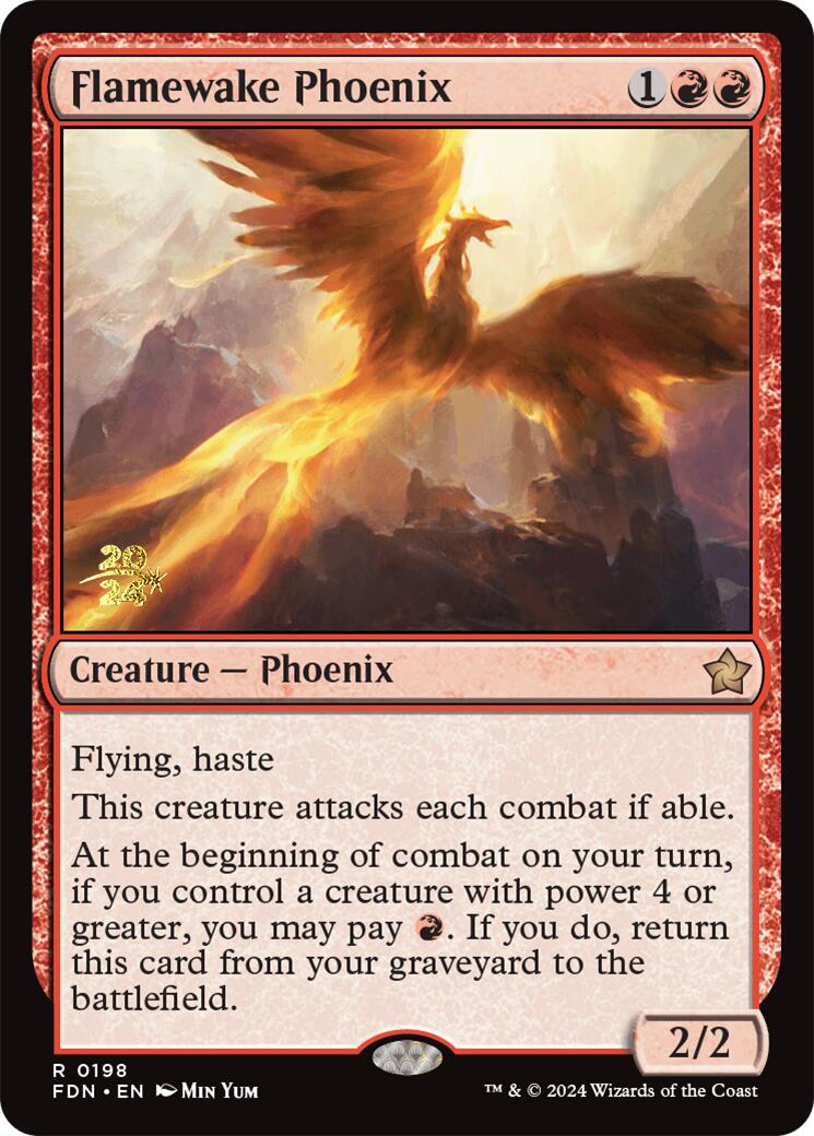 Flamewake Phoenix [Foundations Prerelease Promos] | Exor Games New Glasgow