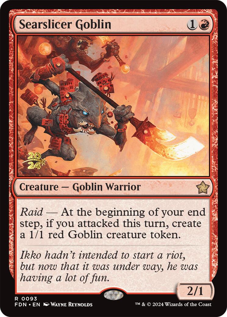 Searslicer Goblin [Foundations Prerelease Promos] | Exor Games New Glasgow