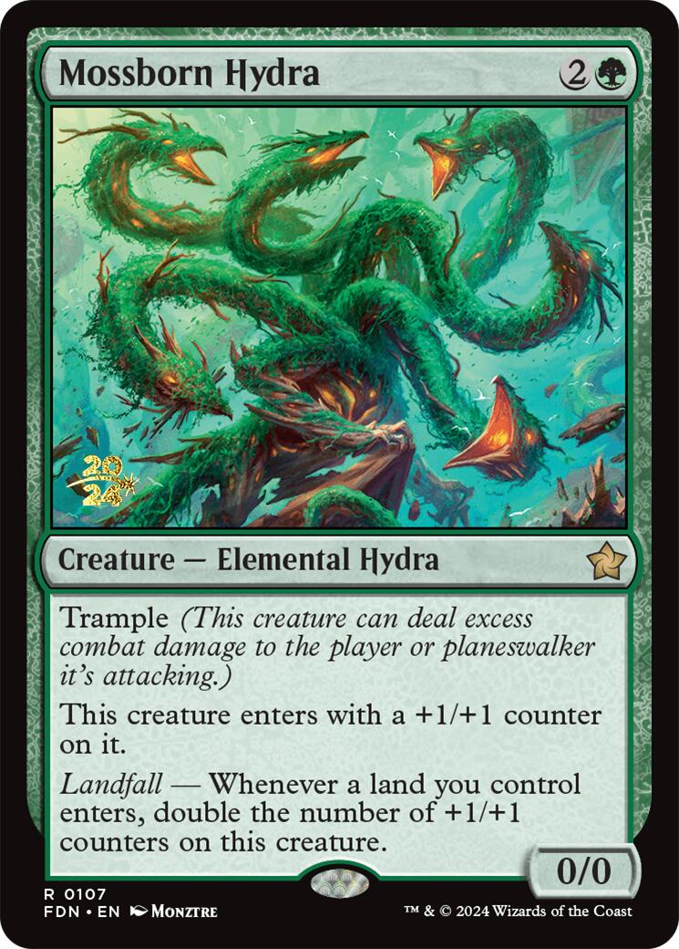 Mossborn Hydra [Foundations Prerelease Promos] | Exor Games New Glasgow