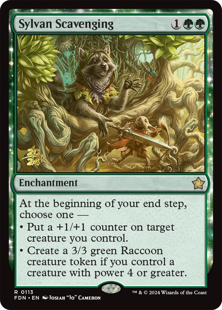 Sylvan Scavenging [Foundations Prerelease Promos] | Exor Games New Glasgow